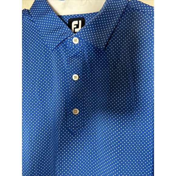 FootJoy FJ Performance Stretch Golf Polo Mens XXL Split Rail Logo Embroidery - Picture 3 of 6